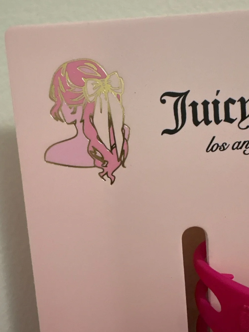 Juicy Couture Large Pink Bow Claw clip